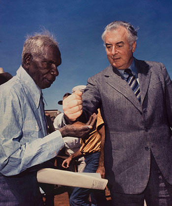 Prime Minister at the time Gough Whitlam handed back land to the Gurindji people starting the Aboriginal land rights movement.